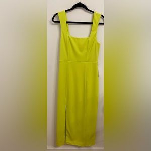 Show Me Your Mumu Eden MIDI Dress in Citrine Stretch Size Medium